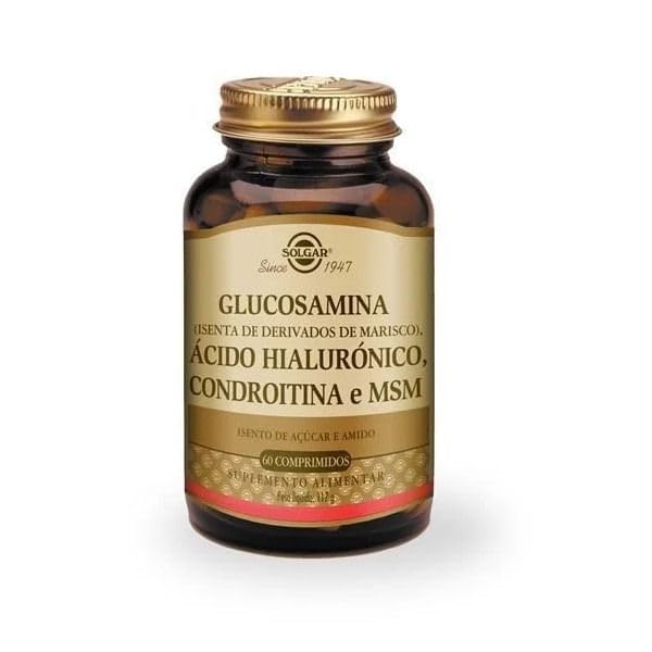 Solgarトリプル強度グルコサミンコンドロイチンMSM、60錠 - 健康的な関節を促進し、快適な動きをサポート - Shellfish無料 - グルテンフリー、酪農場無料 - 30サービング