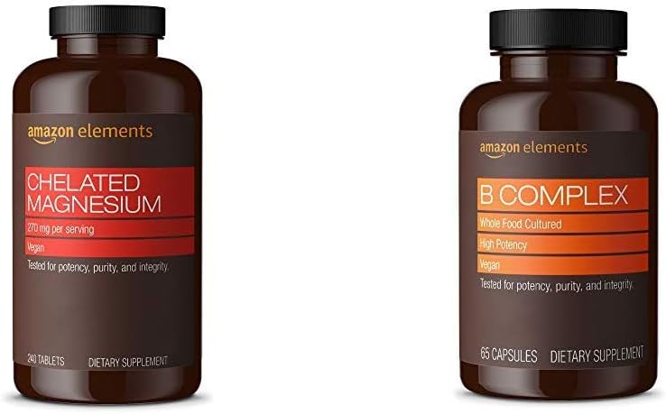 元素はマグネシウムのGlycinate (240のタブレット)および要素Bのコンプレックス(65のカプセル)をケレートしました