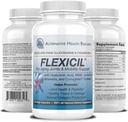 Flexicilの高度の共同移動性及びサポート グルコサミン、コンドロイチン、MSMのHyaluronic酸、Turmericのボスウェリア 広いスペクトルの生物高められた原料  120のベジーCapsulesの  30日の供給