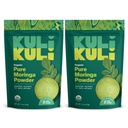 Kuli Kuli Kuli Moringa Oleifera有機リーフパウダー&グリーンスムージー、100%純粋なUSDA認定&非GMOモリンガパウダー、スムージー、紅茶、食品、 2パック