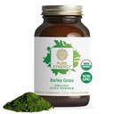 ピュア・シナジー オーガニック・バーリーグラスジュースパウダー | クロロフィル - リッチグリーンパウダー | オーガニック・コールドプレス・バリーグラスジュース | エネルギー・デトックス・ダイジェクションサポート(5.3 oz)