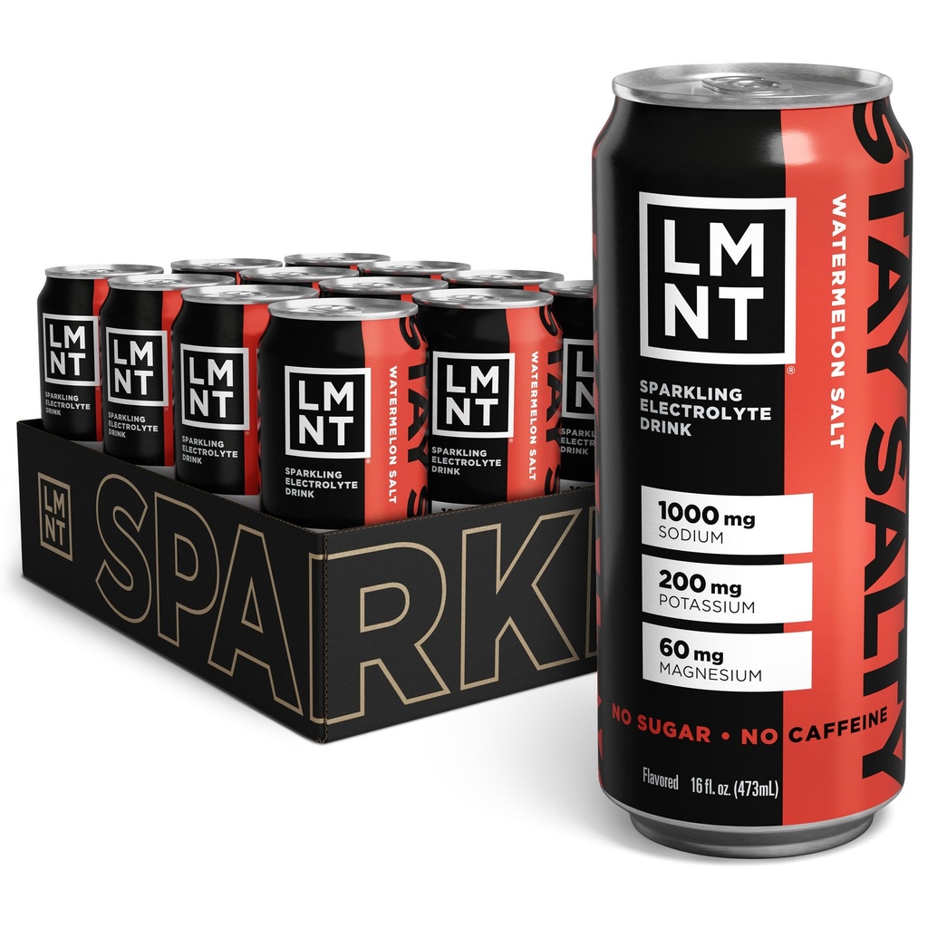 ドリンクLMNTスパークリング電解液ドリンク - ウォーターメロンソルト | 12カウント