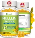 Mullein Gummies、Bromelain、Quercetin、Pineの樹皮サポートLungの清潔になる健康な呼吸のための120ctのMulleinの葉のエキス