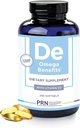 PRN DE Omega 3 Supplement - 240 Softgels, 60-Day Supply - rTG Omega 3 Fatty Acids with 1680mg EPA, 560mg DHA & Vitamin D for Skin, Joint, Eye & Heart Health