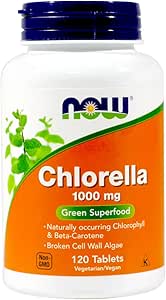 Chlorella 1000mg 120のタブレット(2のパック)