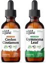 ワイルド&オーガニック セイロン シナモン チンキ 2 fl oz & ジムネマ リーフ チンキ 2 fl oz