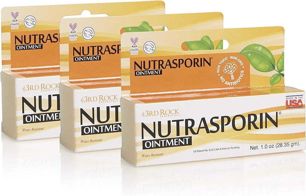 3rd Rock Essentials | Nutrasporin Ointment | ファーストエイド軟膏 | (1.0 oz | 3 パック)