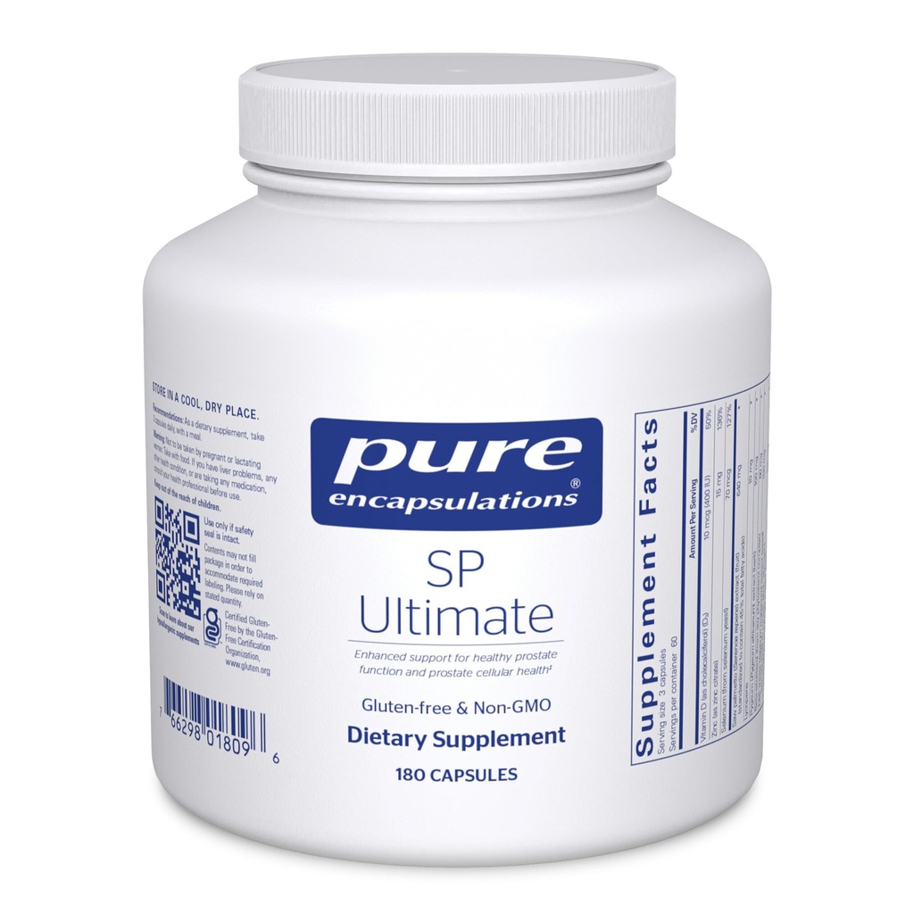 純粋なカプセル封入SP Ultimate | 健康な前立腺機能および前立腺の細胞の健康のためのサポートを高めて下さい* | 180のカプセル
