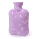 Hot Water Bottle with Soft Cover, 2L Hot Water Bag for Menstrual Cramps, Neck and Shoulder Pain Relief, Hot and Cold Therapies, Hand Feet Warmer, Purple