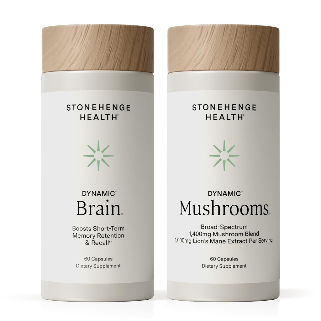 Stonehengeの健康の動的頭脳+動的きのこの束の記憶獲得、保持および40の独特なNootropicの頭脳及び免疫システム サポートとのrecall