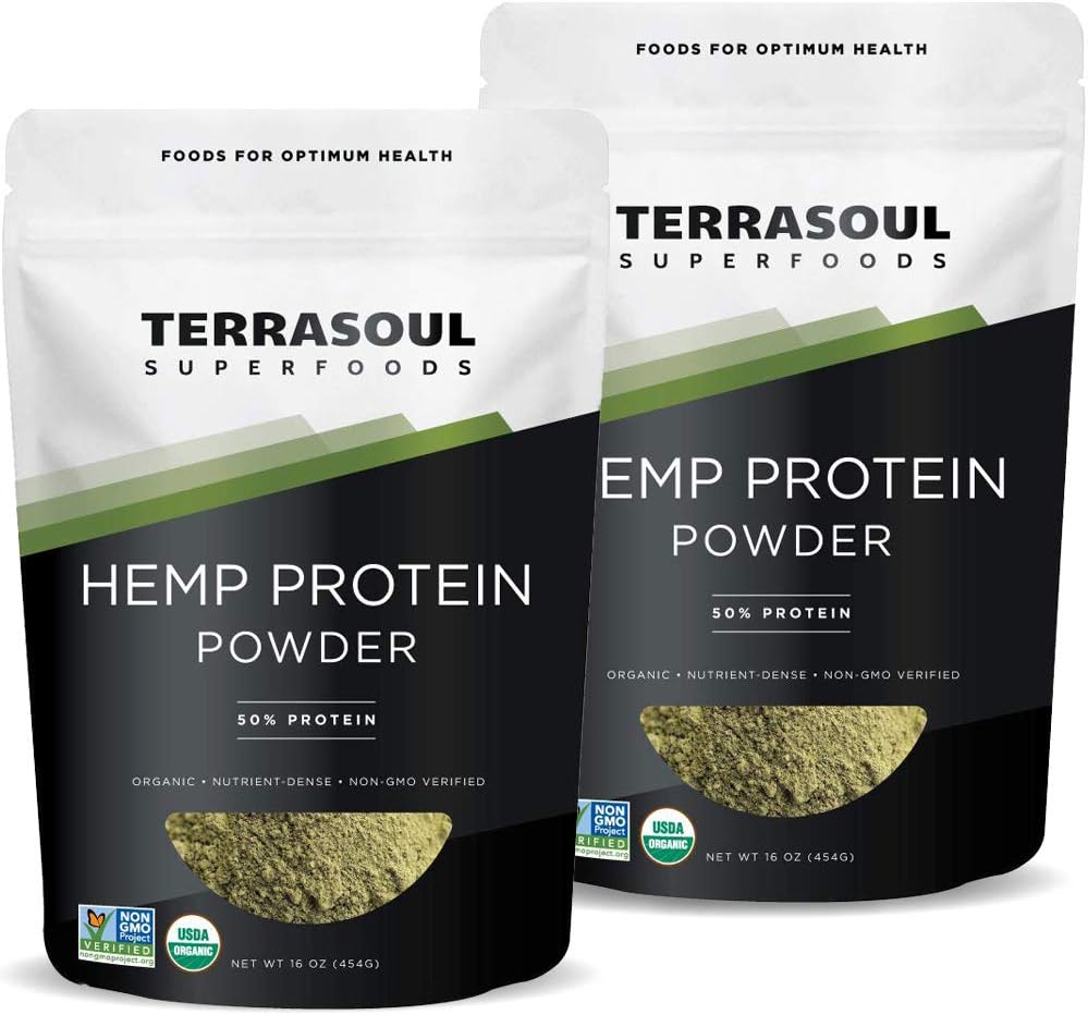 Terrasoul Superfoods 有機麻タンパク質粉末(50%タンパク質)、2ポンド