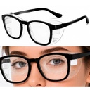 Moisture Chamber Glasses for Dry Eyes, TR90 Dry Eye Relief Glasses for Work, Reading, Study and Daily Use, with Reusable Moisture Pads, Large