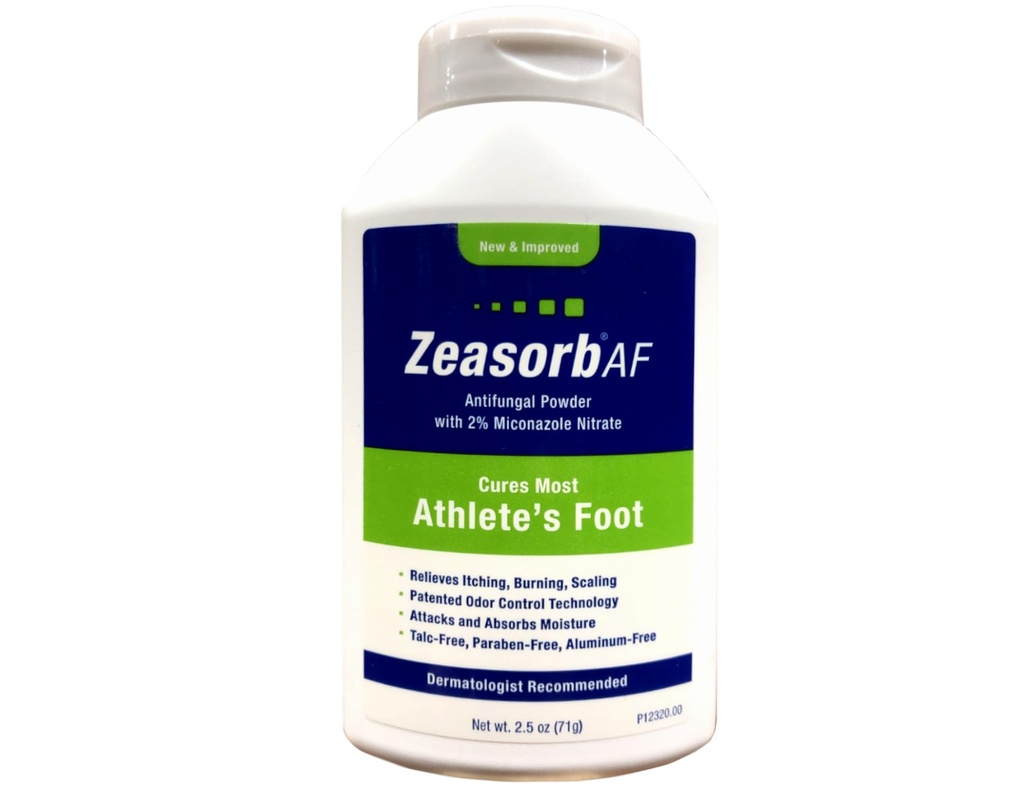 Zeasorb Medicated Powder for Foot Care, 2.5 Ounce (Pack of 3)