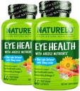 NATURELO の目のビタミン - Lutein、ゼアキサンチン、ビタミン C、E、亜鉛、プラス DHA - ドライアイ、健康な視野、目のサポートのためのサプリメント - 60 ビーガンカプセル(パッケージ 2)