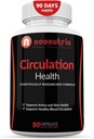 Blood Circulation Health Supplement for Vein Health & Artery Health - L-Arginine, Ginger Root, Hawthorn & Diosmin Cardiovascular Supplement - Natural Circulation Supplements - 90 Capsules by Neonutrix