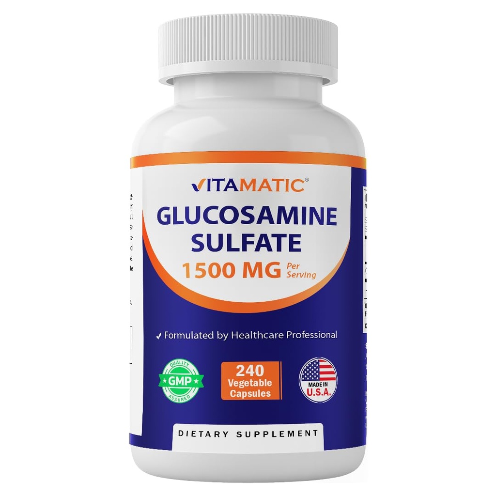 Vitamaticグルコサミンの硫酸塩の補足、1500mg、120のサービング、240のカプセル