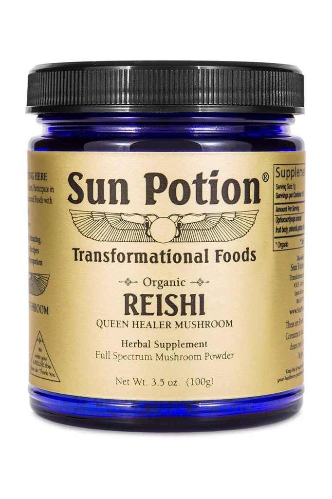 太陽のPotion Reishiのきのこの粉(有機性) - (100g)