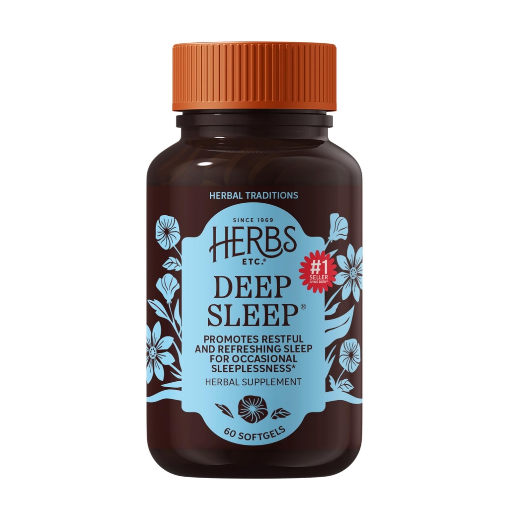 ハーブなど。 ディープスリープSoftgels - ハーブ睡眠サポートサプリメント - パッションフラワー、チャモミール&レモンバームと休息& Calmingサポート - 60Softgels(60サービング)