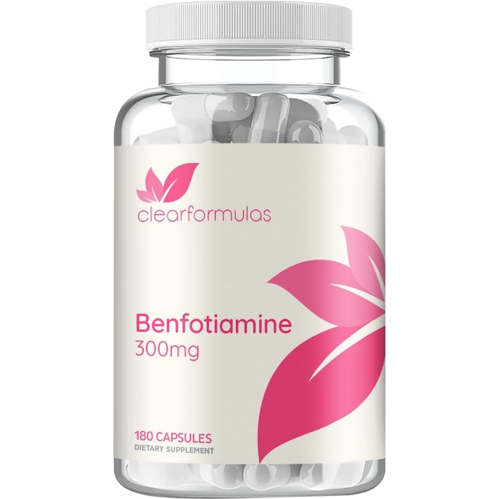 高吸収ビタミンB1ベンフォチアミン300mg - グリシエーションハートとNerveサポートのためのベンフォチアミンサプリメント - ビーガン非GMO&グルテンフリー脂肪溶性チアミンB1サプリメント(180のサービング)