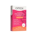 Omax Health Prebiotics and Probiotics Complex for Women, pH Balance, Vag Health, Urinary Tract, Yeast & BV 予防, Lactobacillus & Bifidobacterium | ビーガン, オーガニック, グルテンフリー | 30 Vege-Capsules