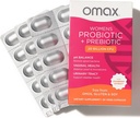 Omax Health Prebiotics and Probiotics Complex for Women, pH Balance, Vag Health, Urinary Tract, Yeast & BV 予防, Lactobacillus & Bifidobacterium | ビーガン, オーガニック, グルテンフリー | 30 Vege-Capsules