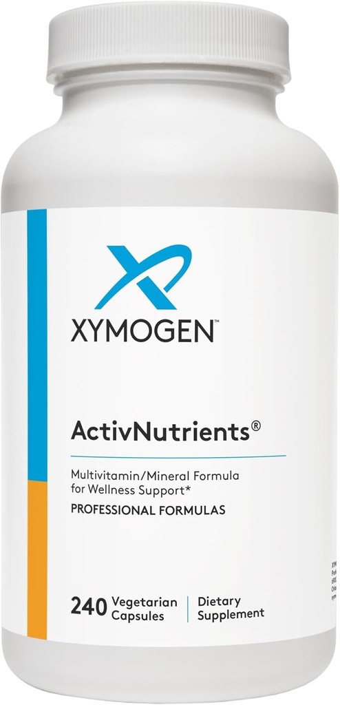 XYMOGENは鉄および銅-ウェルネス、免疫、エネルギーおよび気分サポートのためのMultivitaminのMultimineral - 葉酸塩が付いているChelatedの鉱物+活動的なBのビタミン(240のカプセル)を活動化させました