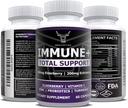 1エルダーベリー、ビタミンC、亜鉛、ビタミンE、ビタミンB6、Echinacea、ニンニク、Turmeric、L-グルタミンHCL及びImmeの防衛のためのLactobacillusのプロバイオティクス及び酸化防止剤の供給のOXの栄養10