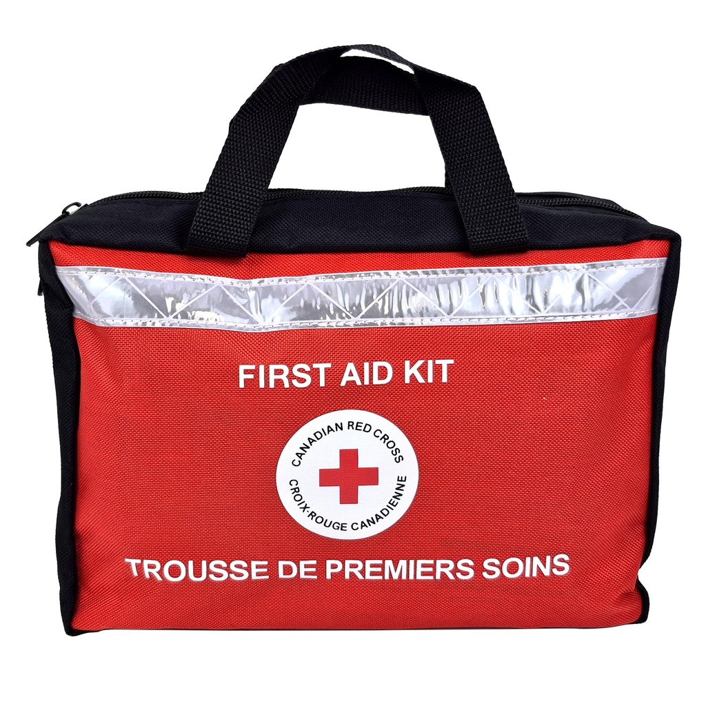 Canadian Red Cross Family First Aid Kit for Car, Home, Office, and More, Small First Aid Kit Fits in Backpack or Desk Drawer, 129 Pieces