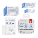 BIOS Living First Aid Kit (25 Pieces), Includes Essential Everyday First Aid Supplies for Home, Work, Travel & Sports, Portable, Durable, Compact, Convenient, Fits in Purse, Glove Compartment, or Gym Bag