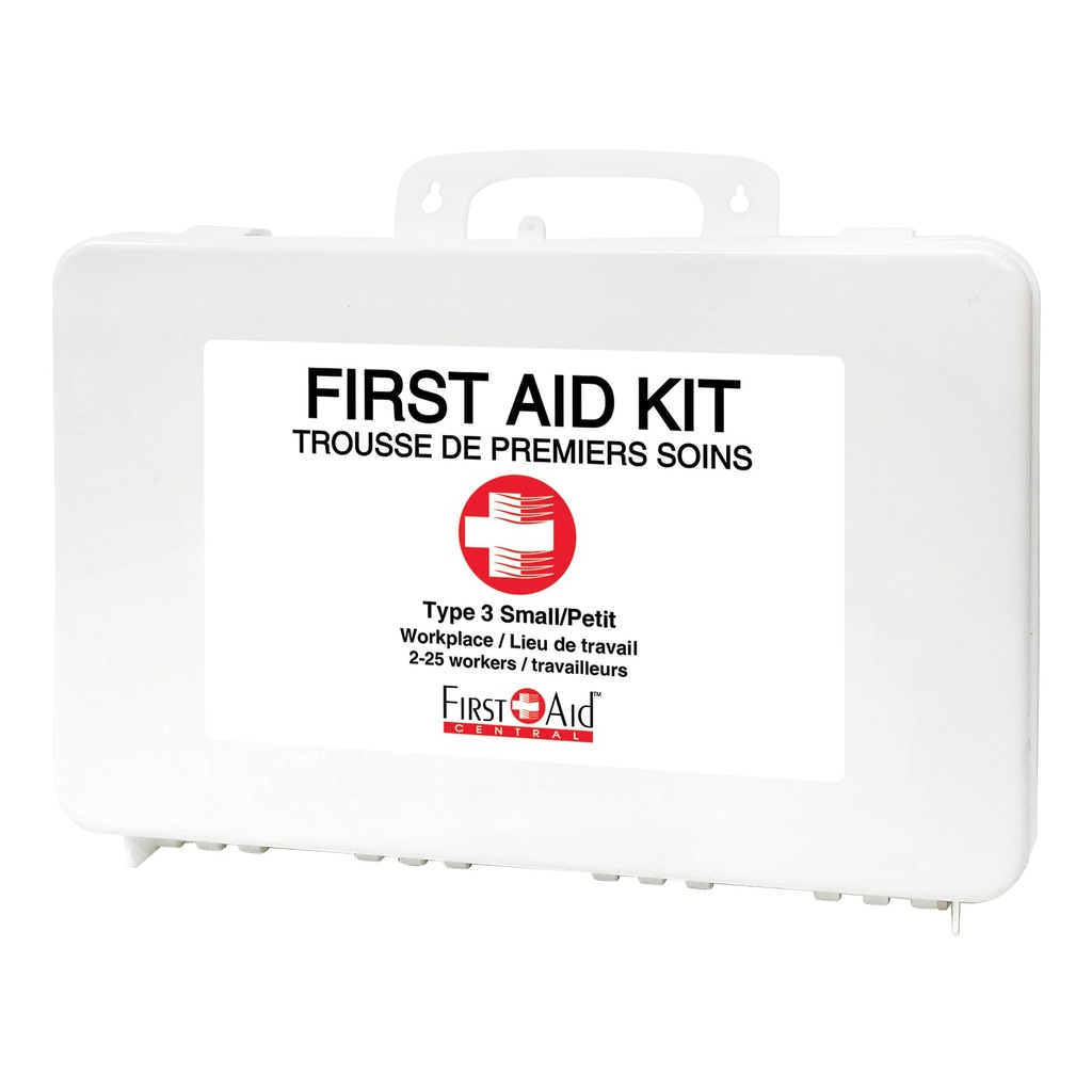 First Aid Central AZ-CSA3SP Type 3 25-Person Intermediate First Aid Kit, 120 Pieces