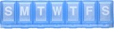 EZY DOSEウィークリー(7日)ピルプランナー、薬用ケース、ビタミンオルガナイザーボックス、安全な処方薬への大きな錠コンパートメント、事故の緩和、青