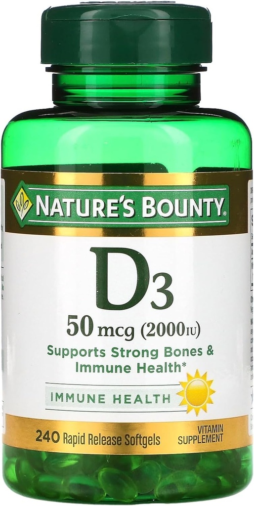 Nature's Bounty D3-2000 IU、240 Softgels (パッケージ 2)