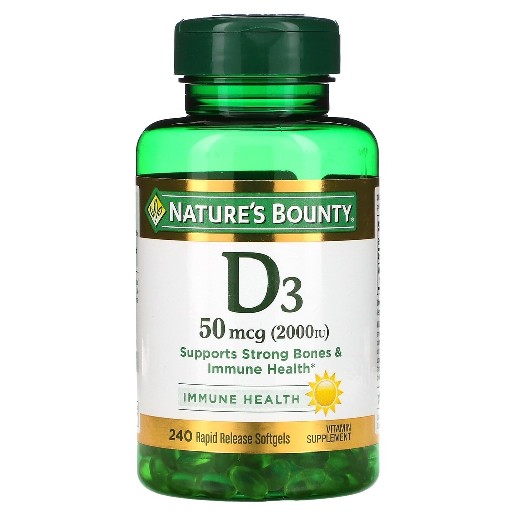 Nature's Bounty D3-2000 IU、240 Softgels (パッケージ 2)