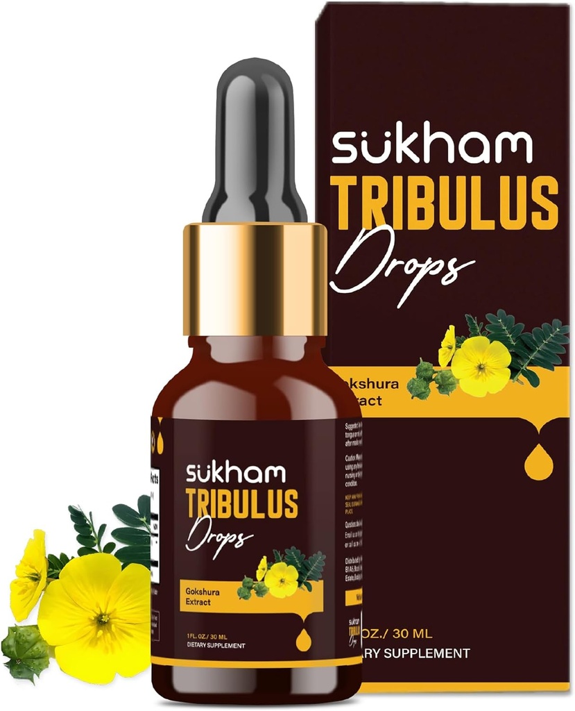 Tribulus Terrestris Liquid Drops TTT-120 Tribulus Extract | 3rd Party Lab Tested | for Recovery & Performance - 1 FL.OZ(40 サーポニン&フラボノイド、アルコールフリー液体濃度