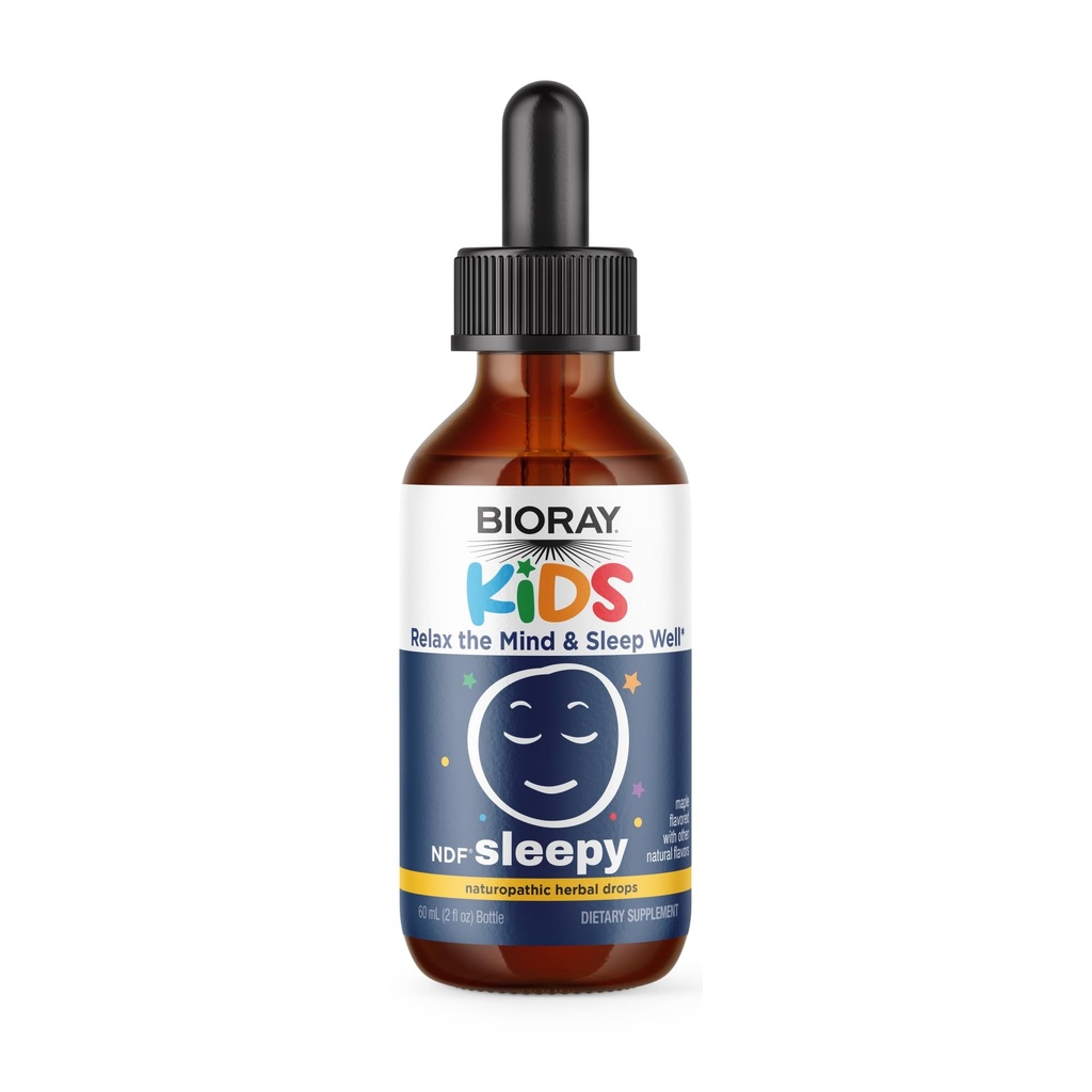 BIORAYキッズNDF, メープル - 2 fl oz - 夜を通して - 非GMO, ビーガン, グルテンフリー - 1-2 ヶ月の供給