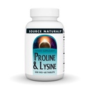 源のNaturals Lプロリン及びLリジン、550mg - 60のタブレット