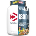 Dymatize x フルーティーな小石ISO100の乳白色蛋白質の粉の隔離剤、蛋白質の25g、5.5g BCAAs、120 Cal。、グルテンフリー、1g脂肪、1g砂糖、2gの炭水化物(45のサービング)
