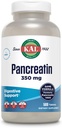 KAL Pancreatin 350mg, Digestive Enzymes for Women and Men, Pancreatic Enzymes for Digestive Health Support, Gluten Free, Non-GMO, Rapid Disintegration, 60-Day Guarantee, 500 Servings, 500 Tablets