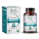 Jaivik Organic Haritaki (Terminalia Chebula) - 750mg (90錠) | Vataの解毒及び若返りのためのサプリメント
