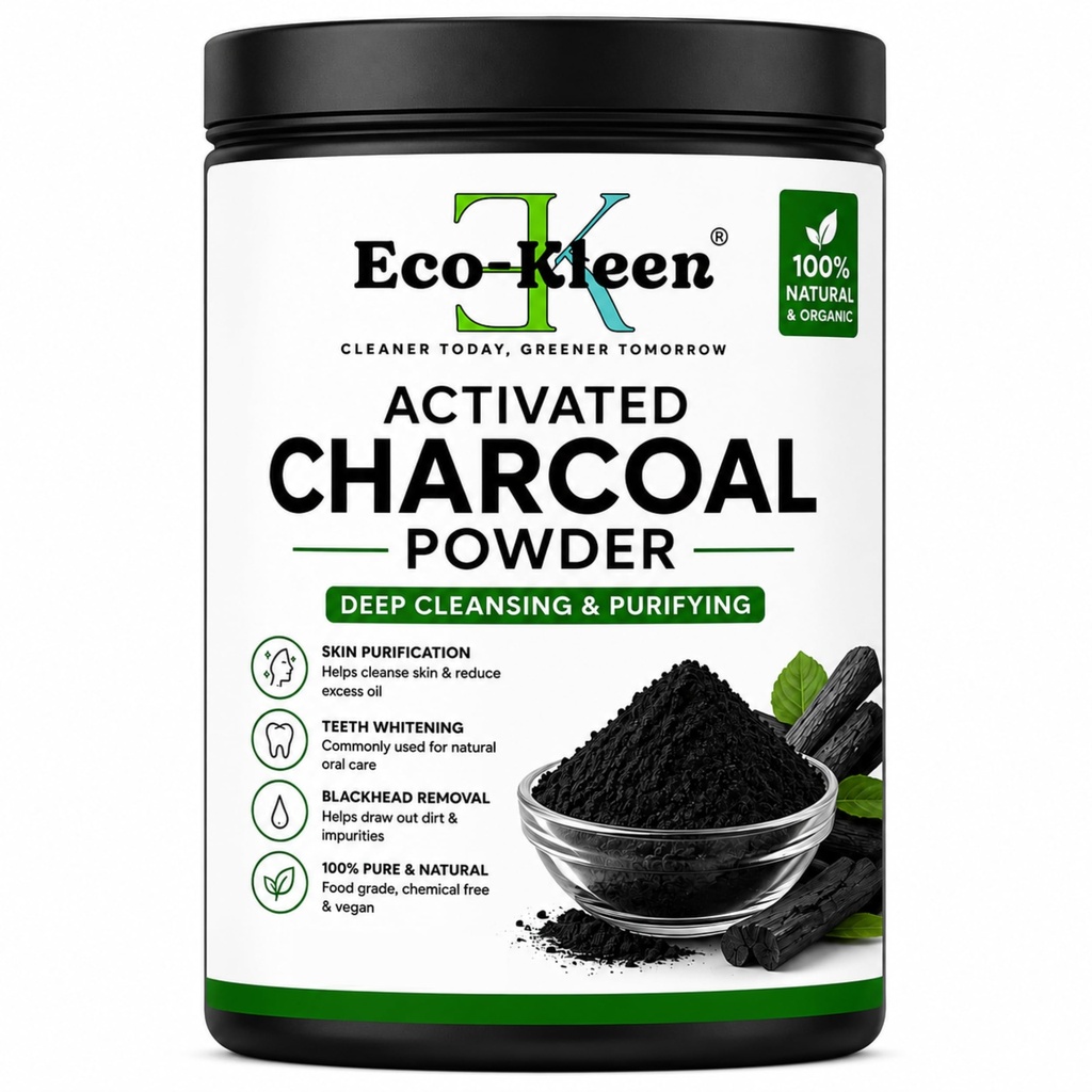 Activated Charcoal Powder 100g | Natural Fine Activated Charcoal for Face Mask, Teeth Whitening, Skin Cleansing & Blackhead Removal | Vegan & Chemical Free