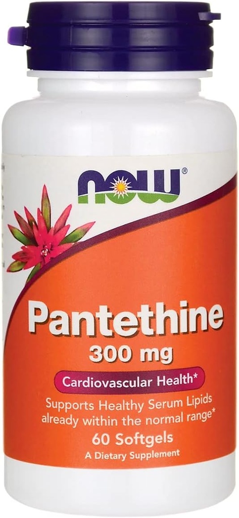 今食糧によってPantethine 300mg 60のSgels、1.0の計算
