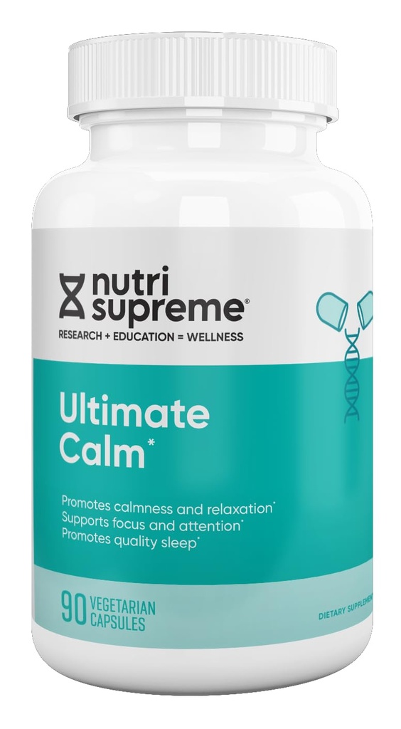 Nutri最高究極のカルム、カルムとリラックスした気分、品質睡眠、すべての自然な90カプセルをサポート