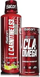 iSatori L-Carnitine LS3レモンライム3000mg (32 サービング) & iSatori Ultra CLA (90 Softgels)