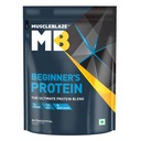 MuscleBlaze Beginner's Whey Protein Powder, Chocolate, 500g (1.1lbs)
