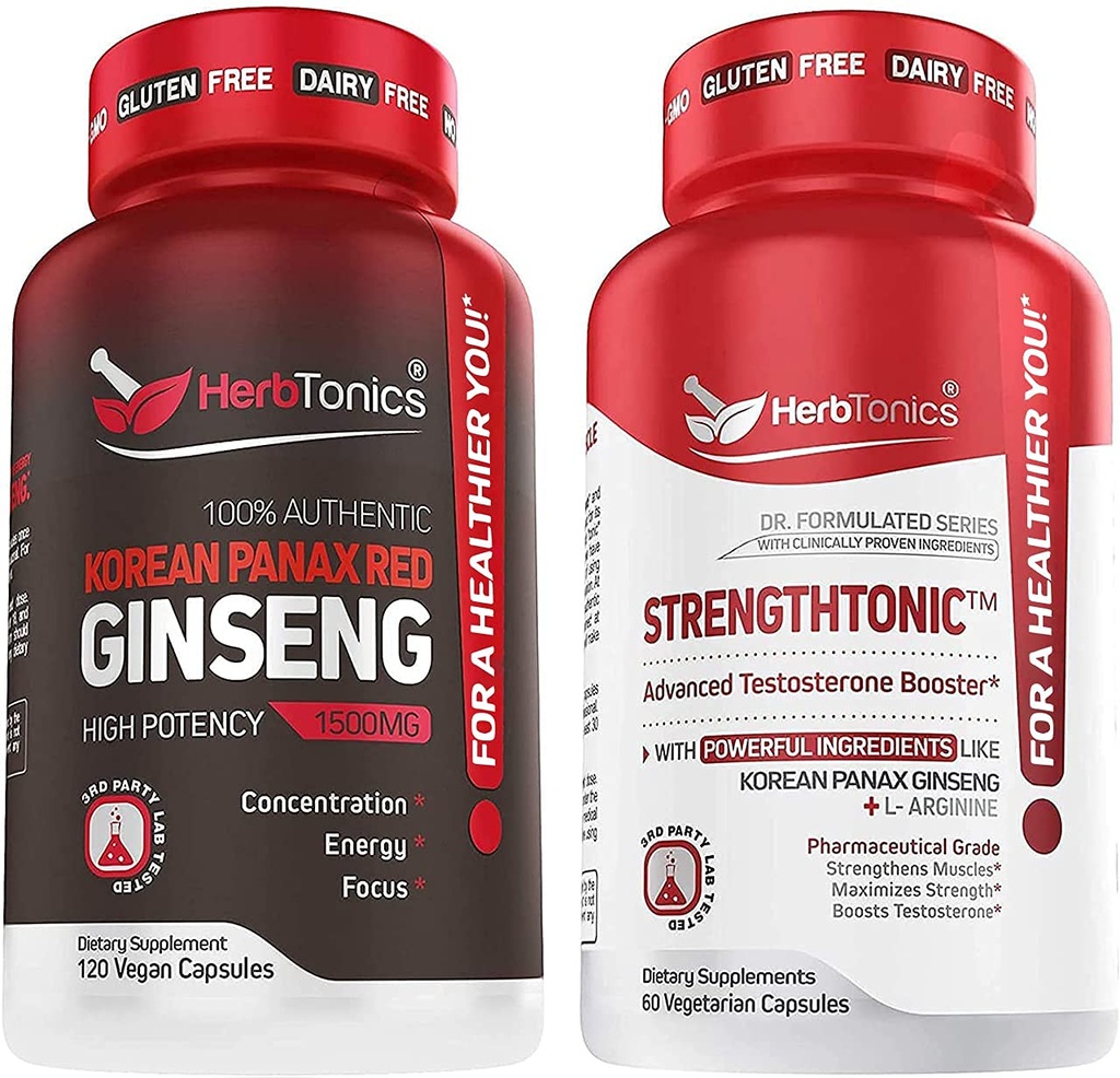 男性の束のためのHerbtonicsの韓国のPanaxの赤いGinsengおよび強さtonicのテストステロンのBooster