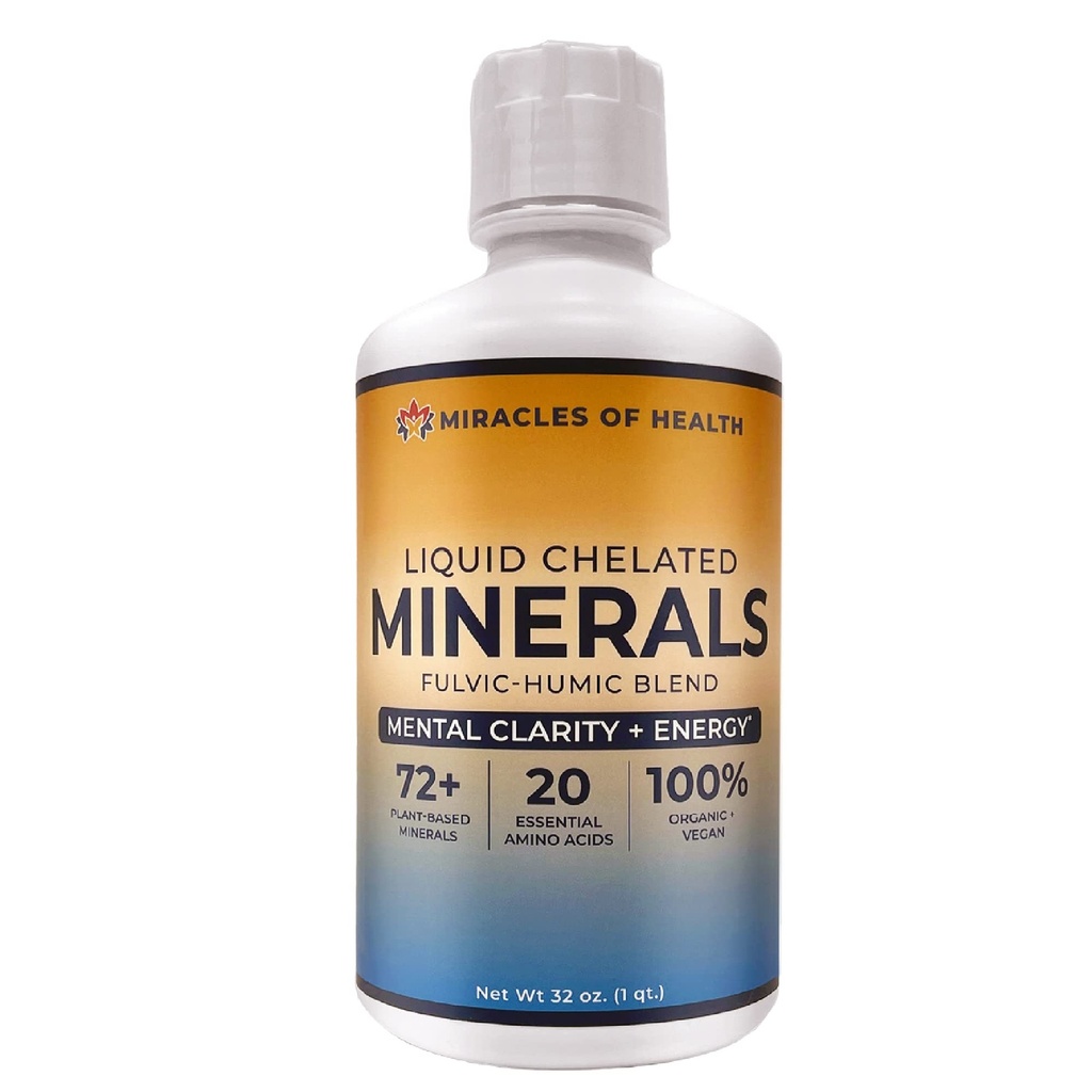 液体のChelatedの鉱物-有機性ヒュームのフルヴィックの鉱物のブレンド- 72+の植物ベースの鉱物、20の本質的なアミノ酸- 100%の自然- 1か月の供給、32のfl。 oz