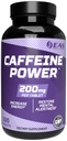 EASカフェインパワー200mg | カフェインピルズサプリメント | 増加エネルギー&リストアメンタルアラート | グルテンフリー・非GMO・ベジタリアン対応 | 100錠
