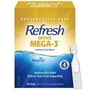 Optive MEGA-3 Lubricant の目の低下の防腐剤なしの人工的な涙、0.01 の fl oz (0.4 mL)、30 の単一使用容器を新たにして下さい
