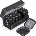 PULIVは7つの大きく分けられたコンパートメント、ポケットのための携帯用Pill箱7日の毎日の丸薬のオルガナイザー、大きいビタミン、魚油(黒)のための二重保護の関節炎-Friendlyの薬物のオルガナイザーを分けます