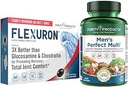 Purity Products Bundle - Men's Perfect Multi + Flexuron Joint Formula Men's Multi Supports Healthy Vitality, Energy +More - Flexuron - 3X Better Than Glucosamine & Chondroitin - 30 Day Supply